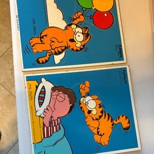 Garfield vintage puzzle lot of 2